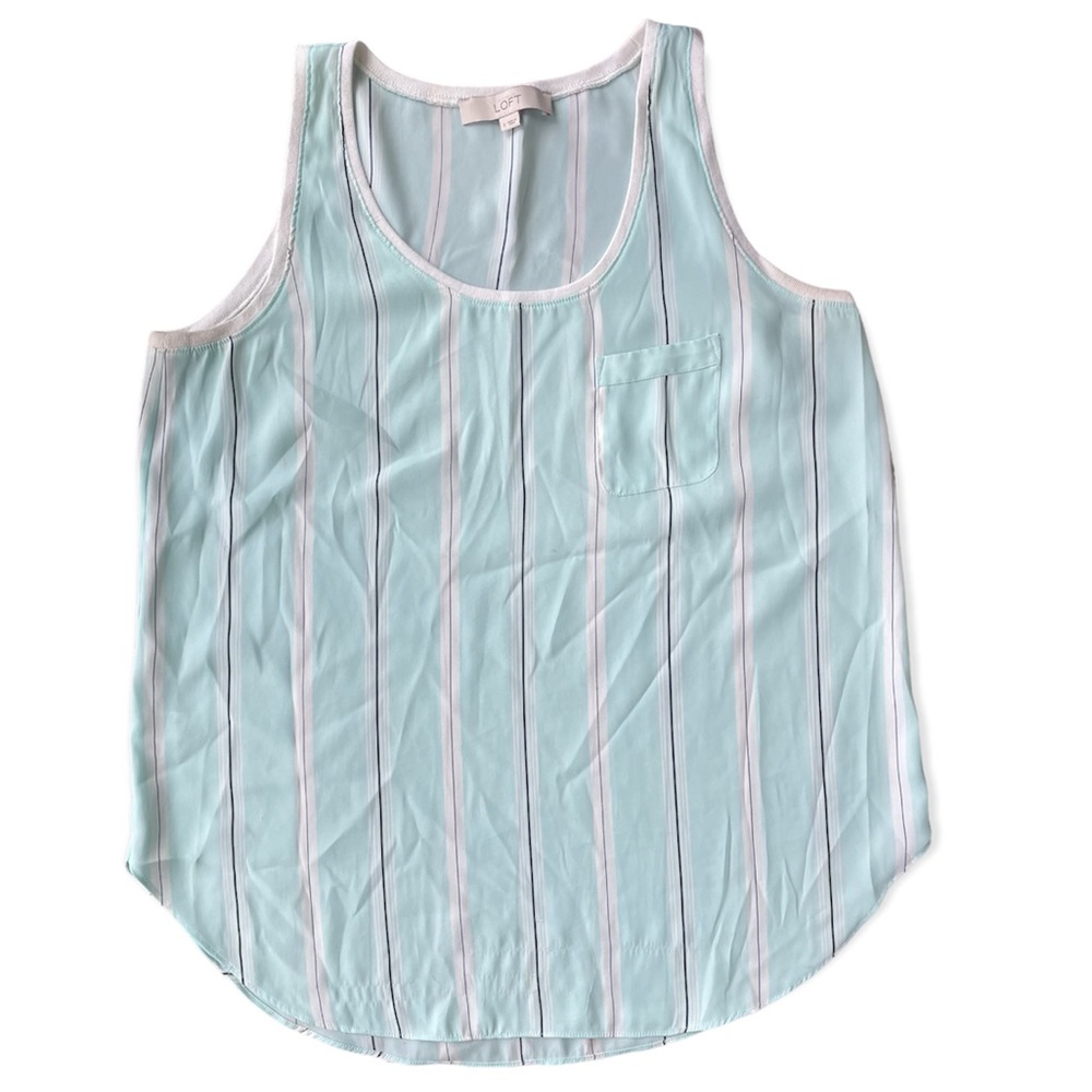 Loft Sheer Striped Tank Top